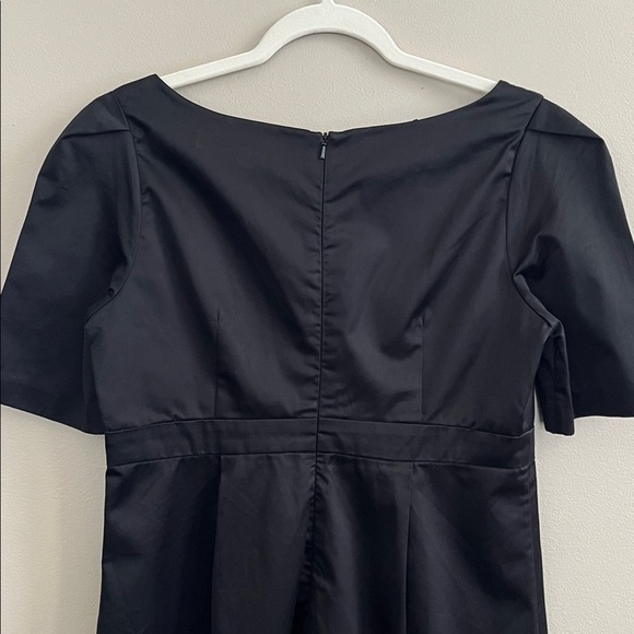 French Connection black scoop neck short sleeves mini dress size 8 - Picture 10 of 15